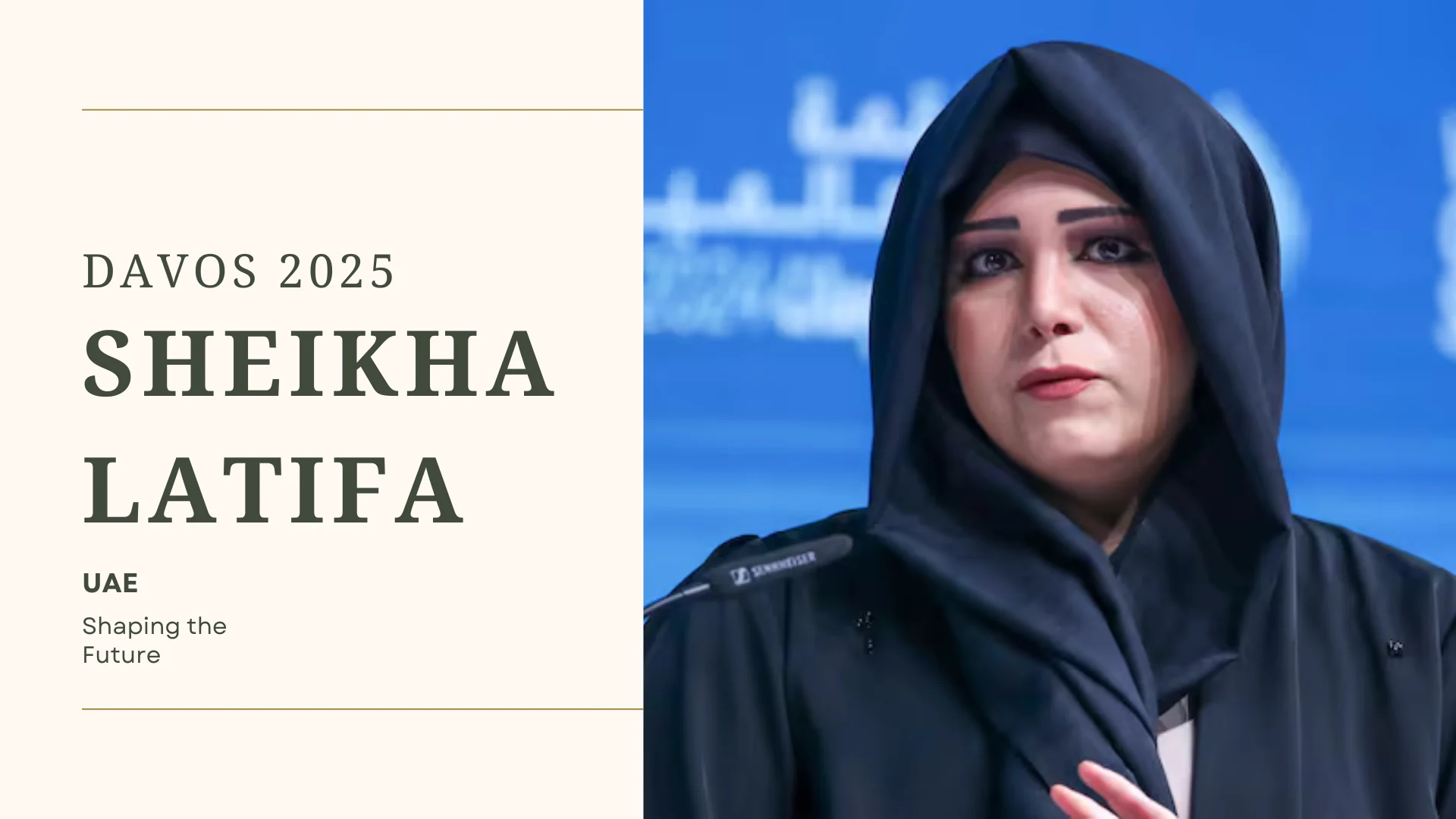 Sheikha Latifa UAE Davos 