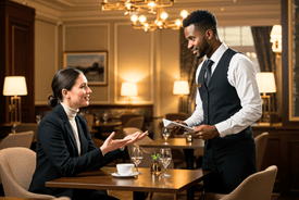 Staff Dealing With Clients, event staffing in UAE, recruiting agency in dubai, staffing solutions uae, hospitality agency in dubai, dubai event staffing,