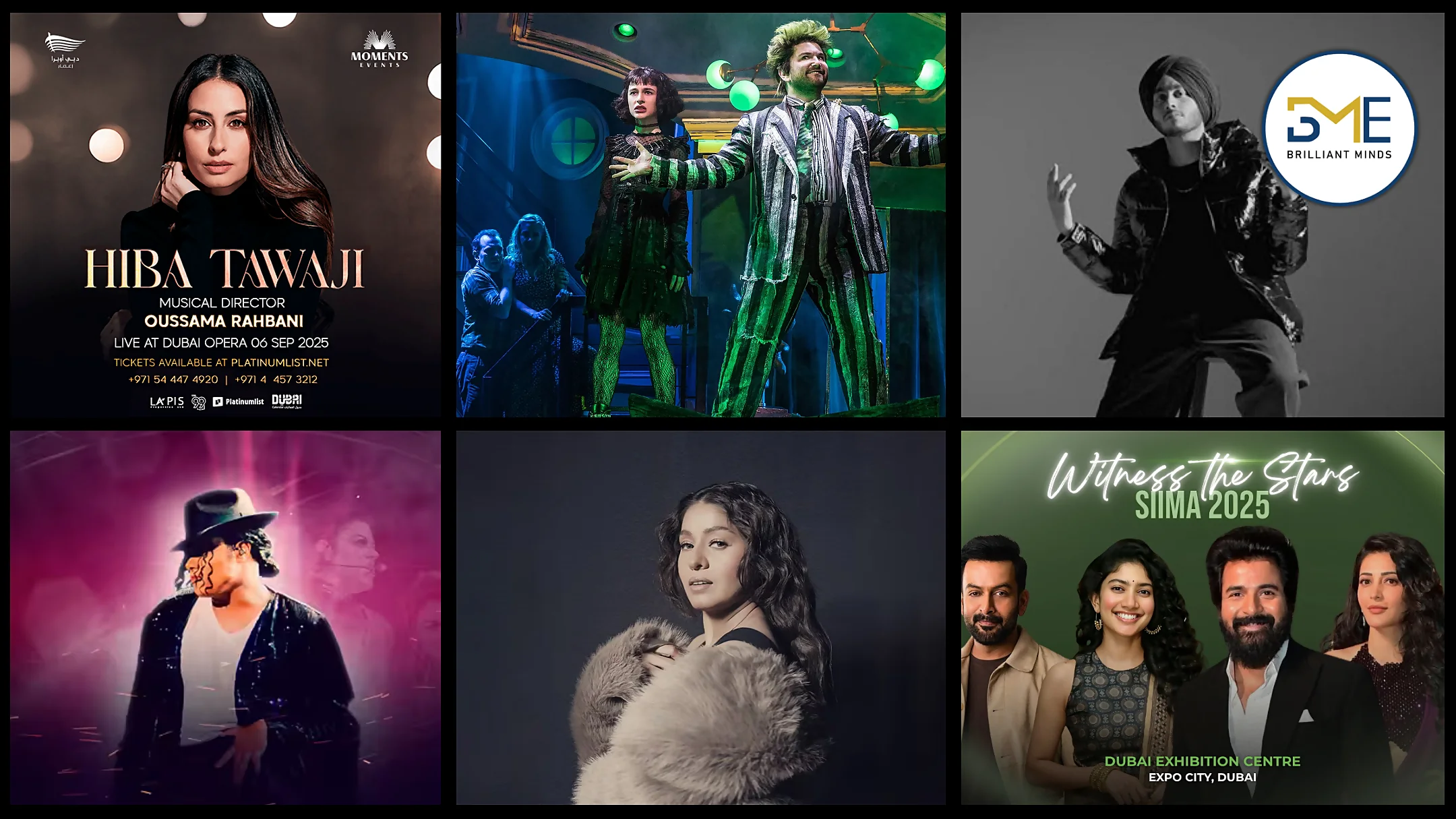 Live Events in Dubai and Abu Dhabi