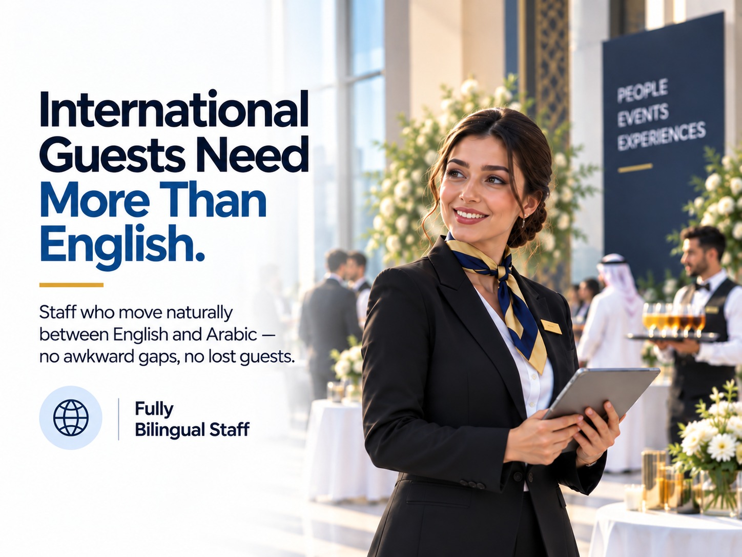 International Guests Need More Than English - Fully Bilingual Staff